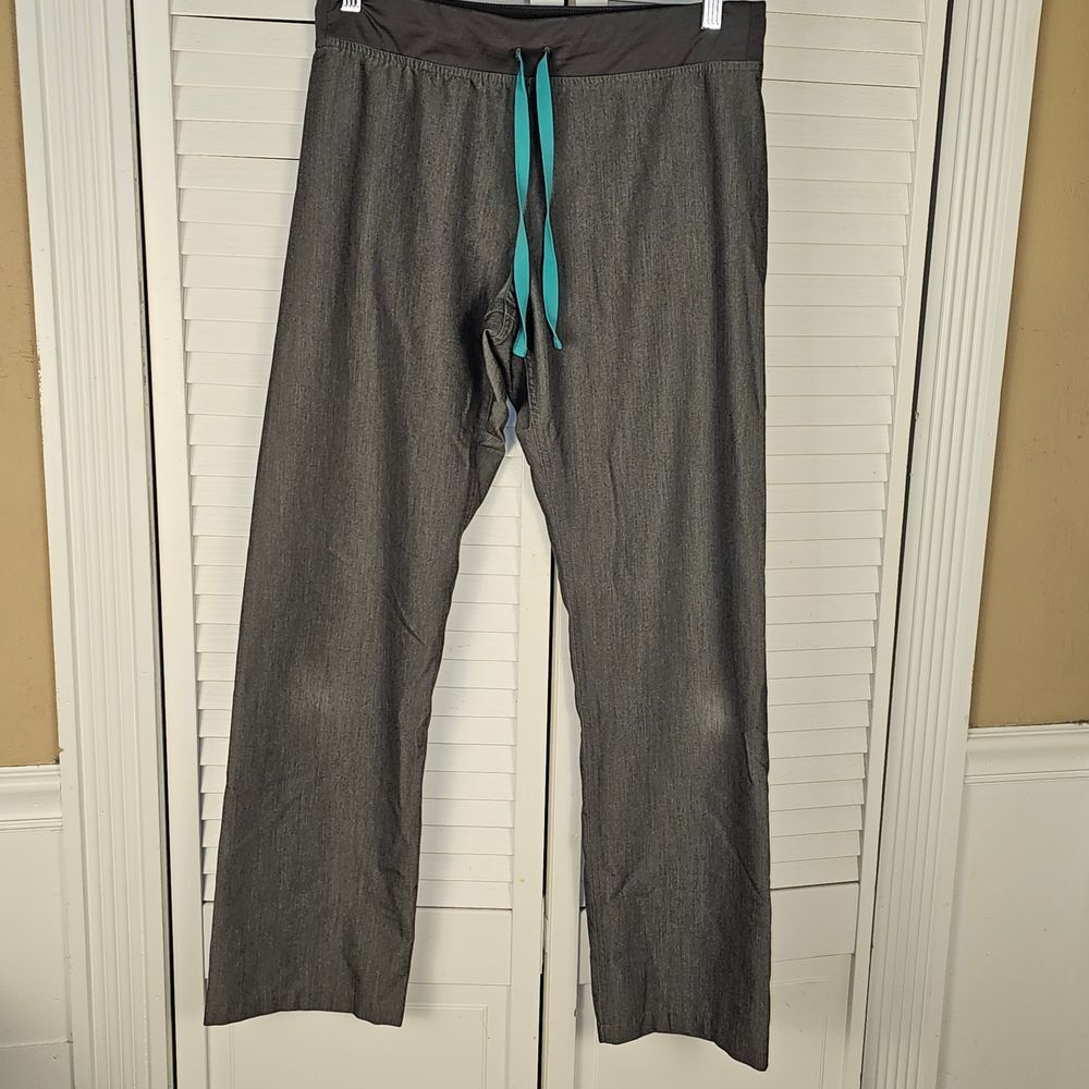 Figs Womens Gray‎ Livingston Basic Scrub Pants Small
